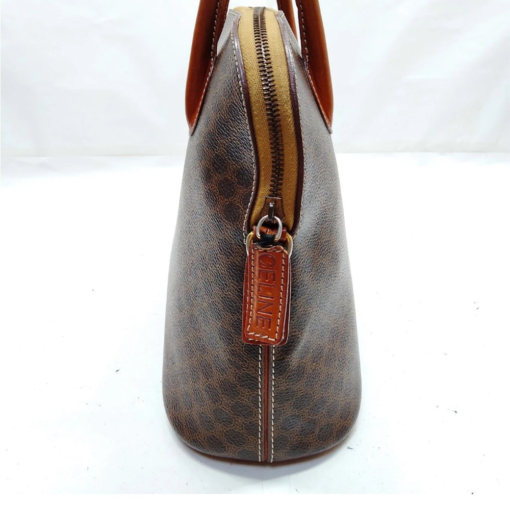 Celine Authentic Brown Macadam Handbag - Picture 3 of 10